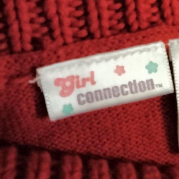 Girl Connection RedSweater Dress Sequins Long Sleeve Turtle Neck Size 14/16 - Picture 6 of 8